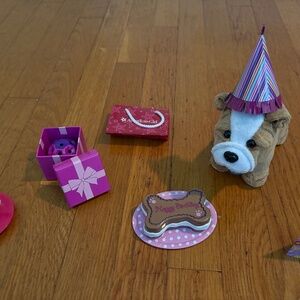 American Girl Doll Dog Meatloaf Birthday Set